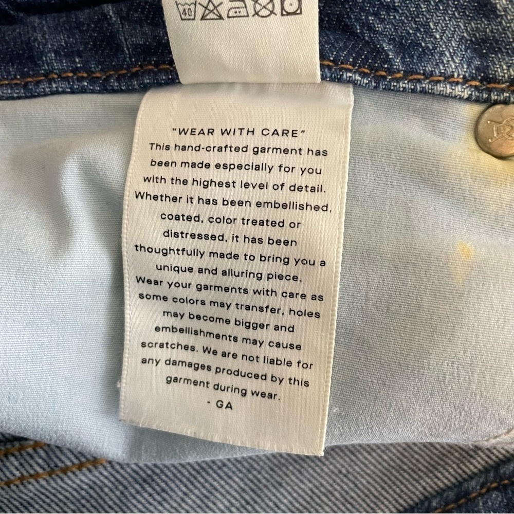 Good American Good Curve High Waist Raw Hem Straight Leg Jeans Womens 4/27 - Picture 6 of 10